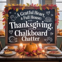Cover art for A Grateful Heart, A Full House: Thanksgiving With Chalkboard Chatter